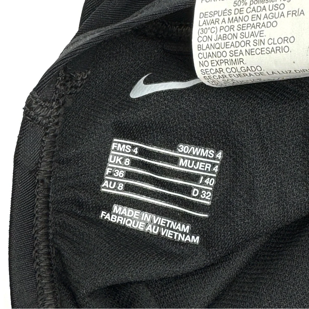 Nike Women's Fast Back One-Piece Swimsuit Black Size 4 (30)